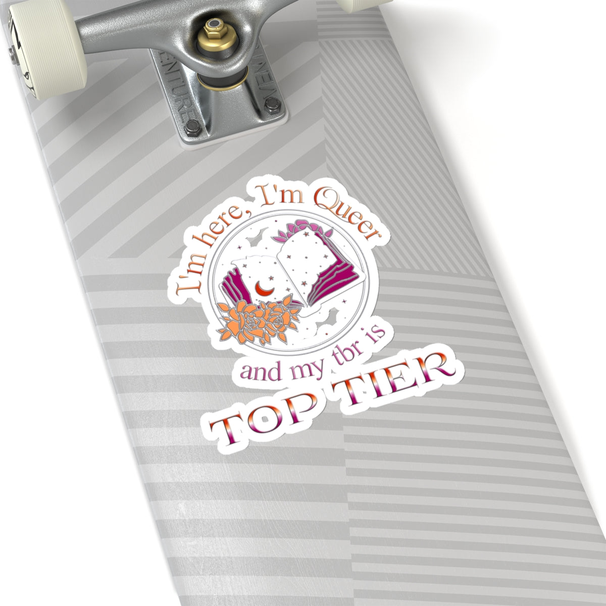 Top Tier TBR - Lesbian Pride - Kiss-Cut Stickers