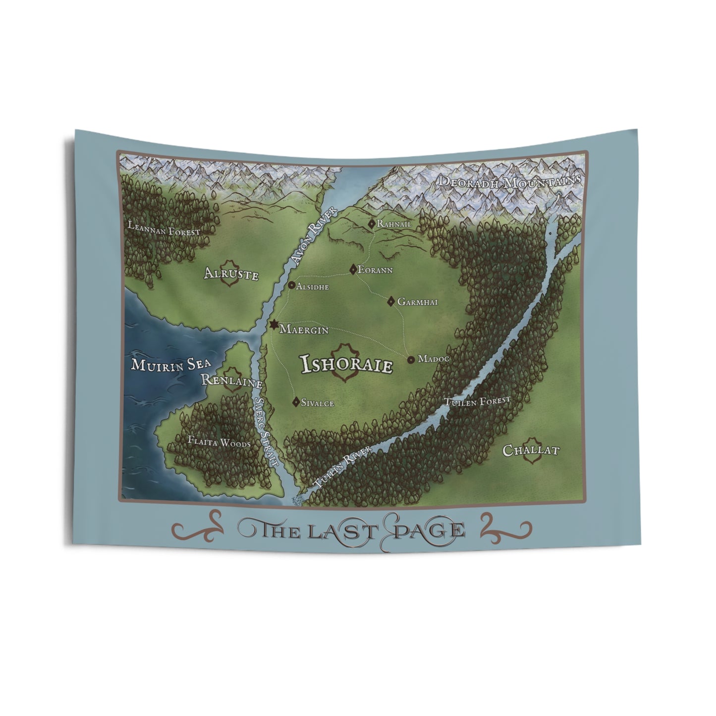 Cloth Map of Ishoraie from 'The Last Page'