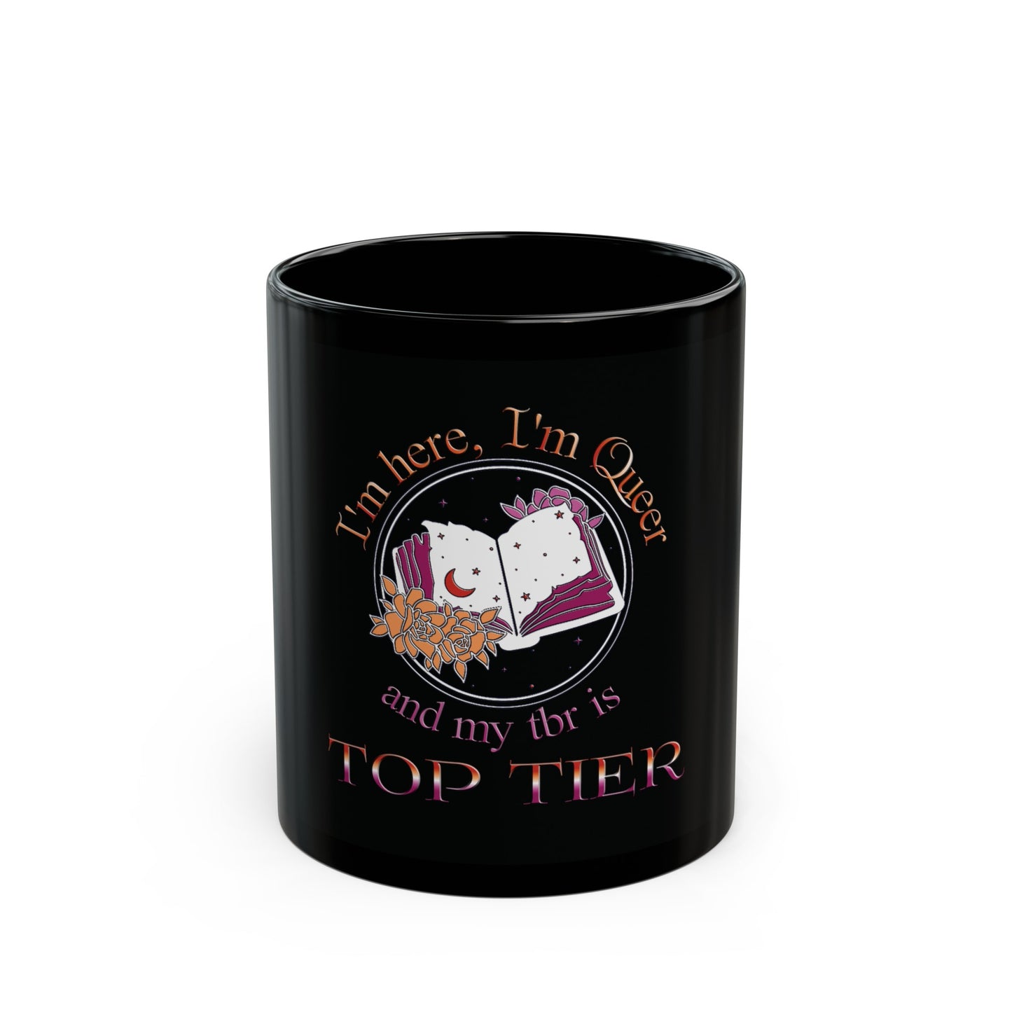 Top Tier TBR - Lesbian Pride - Black Mug (11oz, 15oz)