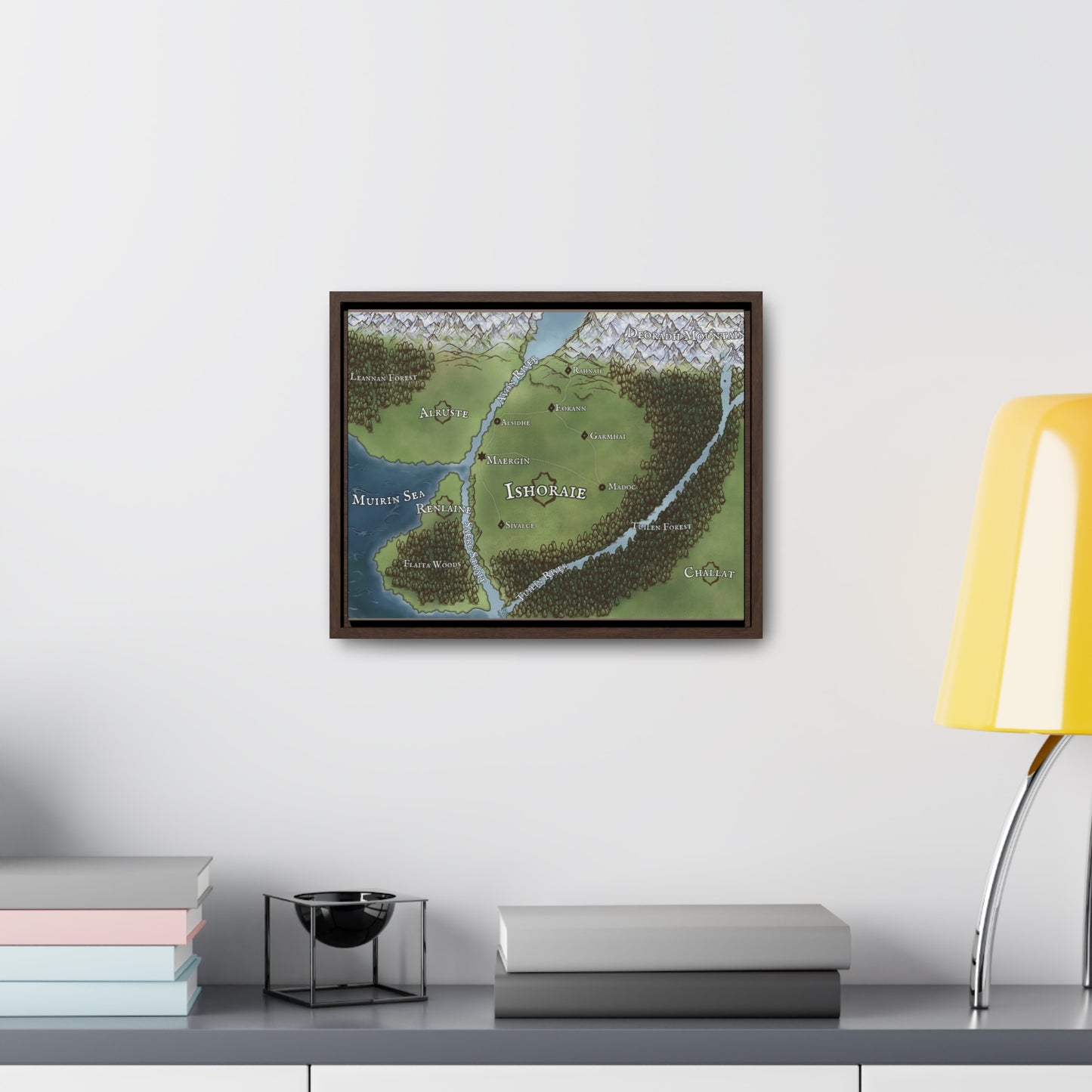 Map of Ishoraie - Gallery Canvas Wrap