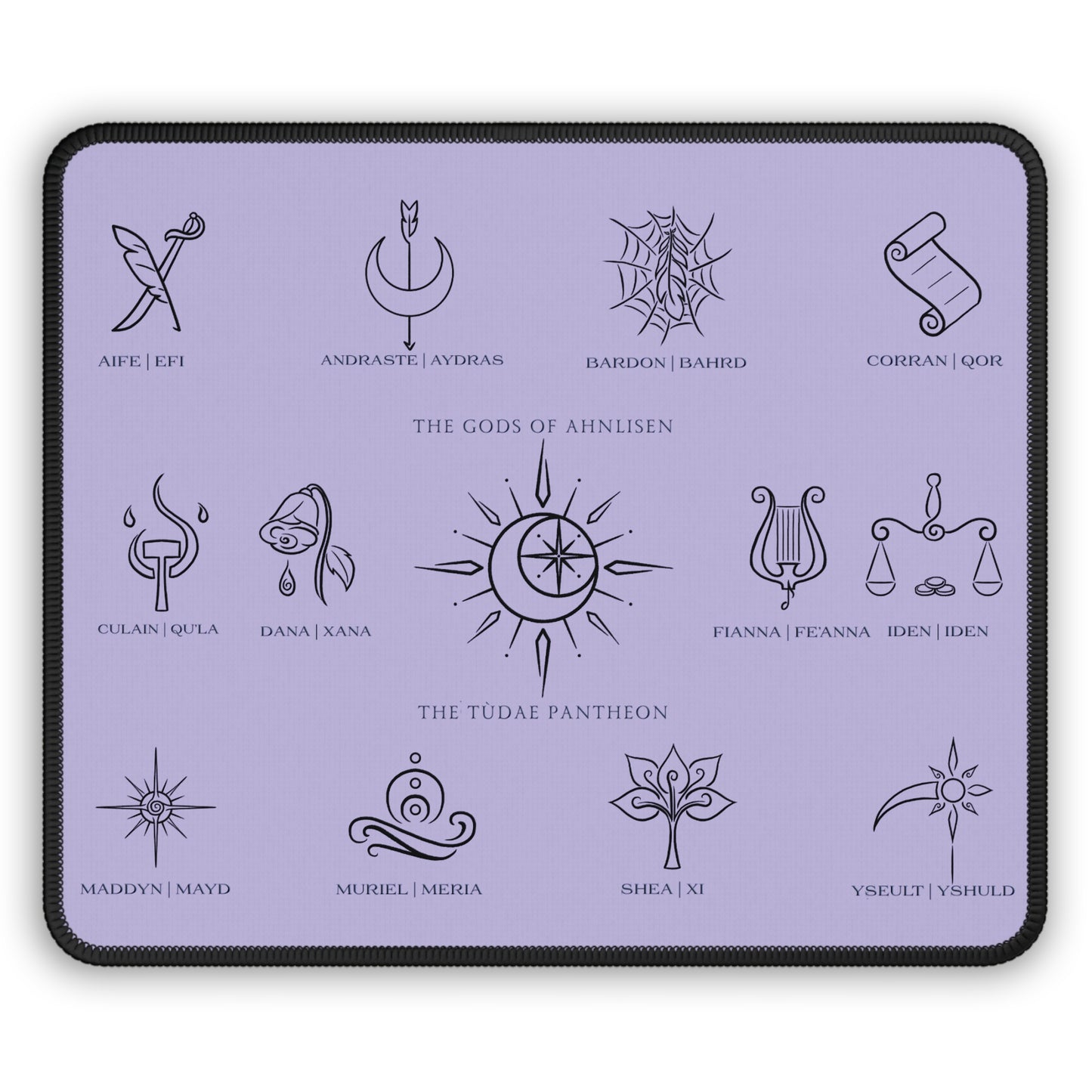 The Gods of Ahnlisen Gaming Mouse Pad