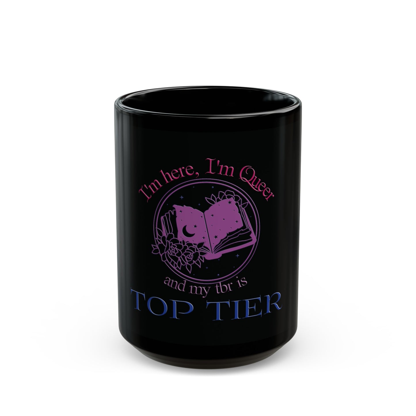 Top Tier TBR - Bi Pride - Black Mug (11oz, 15oz)