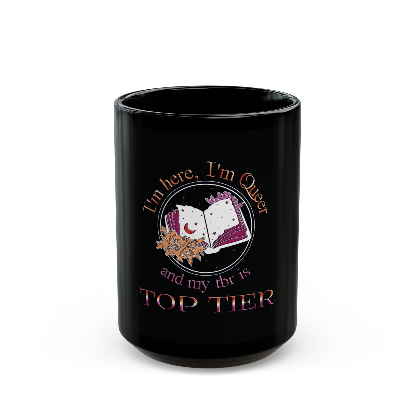 Top Tier TBR - Lesbian Pride - Black Mug (11oz, 15oz)